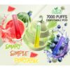 LIMI發光拋棄式電子煙7000口PUFFS