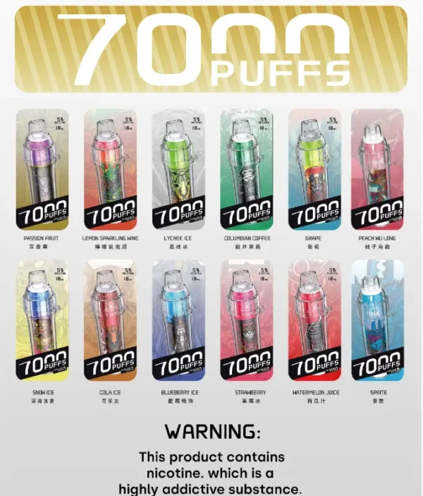 HEBAT喜貝7000口一次性拋棄式電子煙-蒸氣天堂