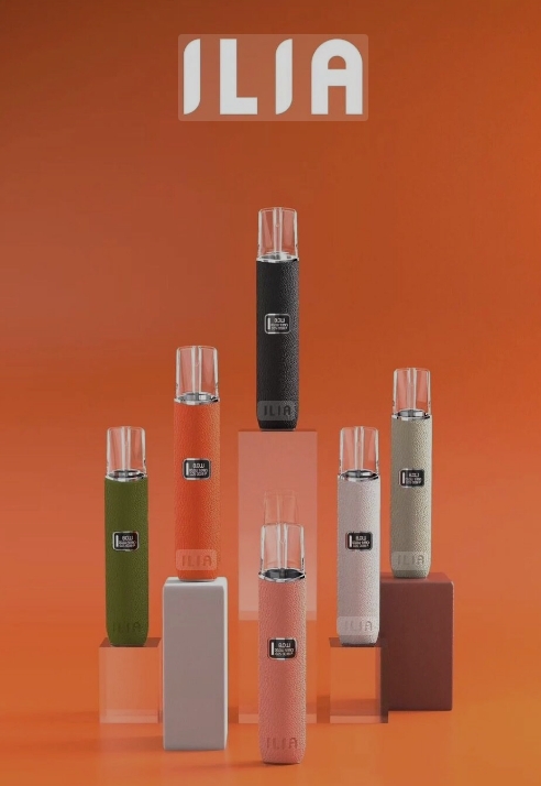 ILIA 布紋皮革主機 一代電子霧化桿 新款色系牛仔色