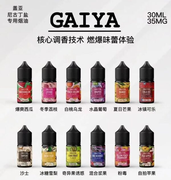 imageName1728977861767.jpg GAIYA蓋亞電子菸油 | 小菸菸油 30ml/35mg | 台灣現貨