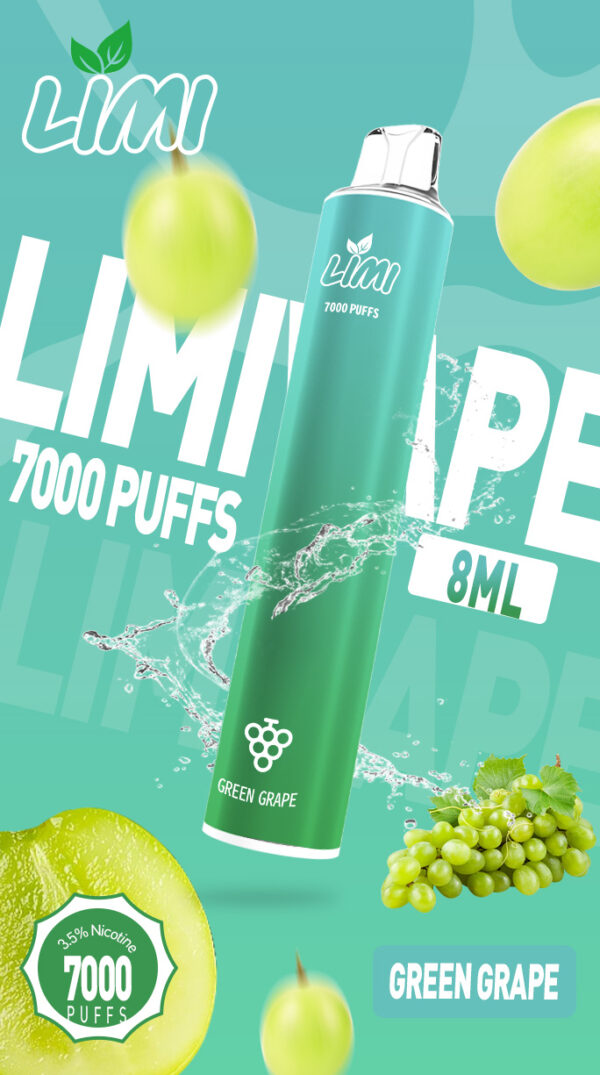 LIMI發光拋棄式電子煙7000口PUFFS