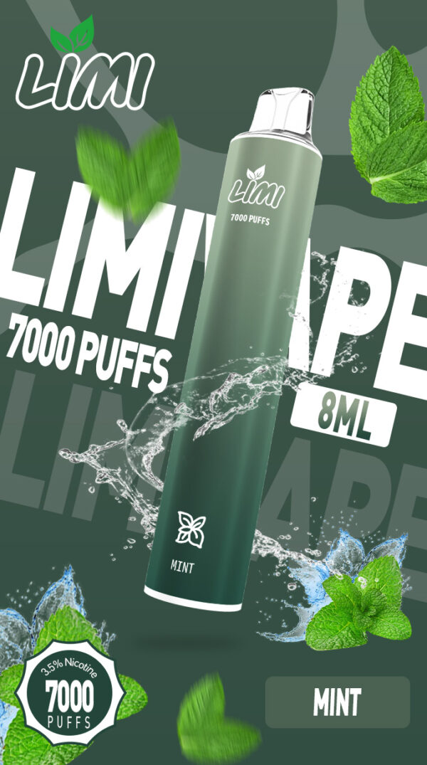 LIMI發光拋棄式電子煙7000口PUFFS