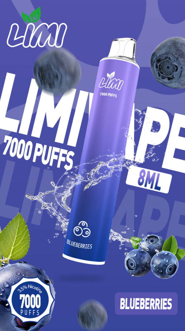 LIMI發光拋棄式電子煙7000口PUFFS