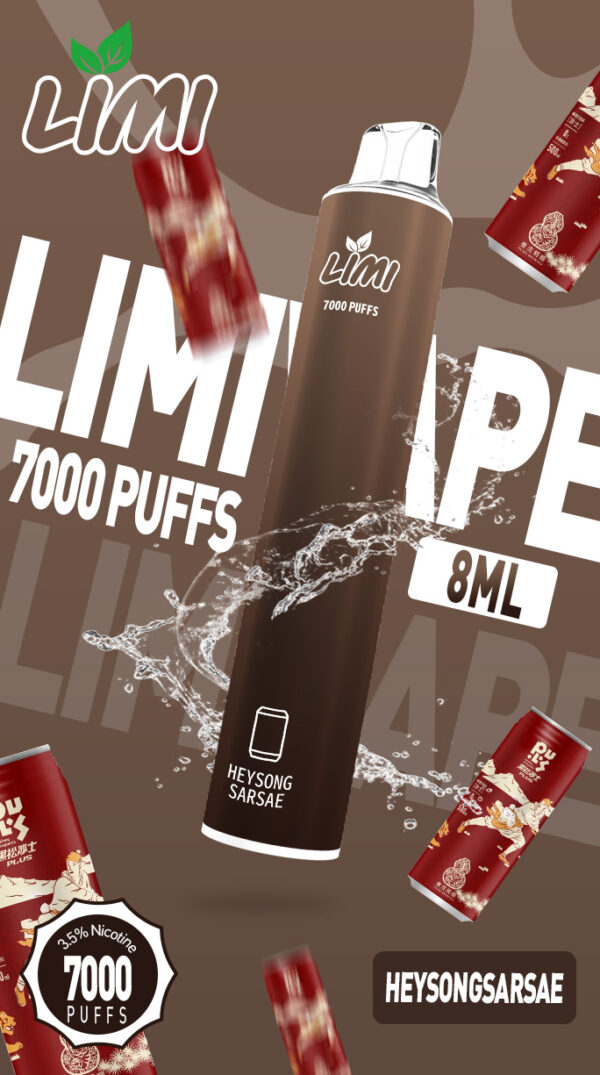 LIMI發光拋棄式電子煙7000口PUFFS