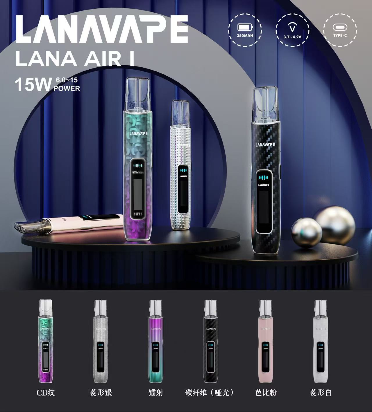 LANA PREMIUM LED 1代電子煙主機(通用SP2、RELX一代)